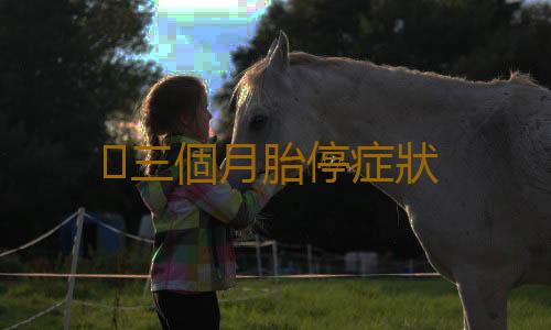三個月胎停症狀